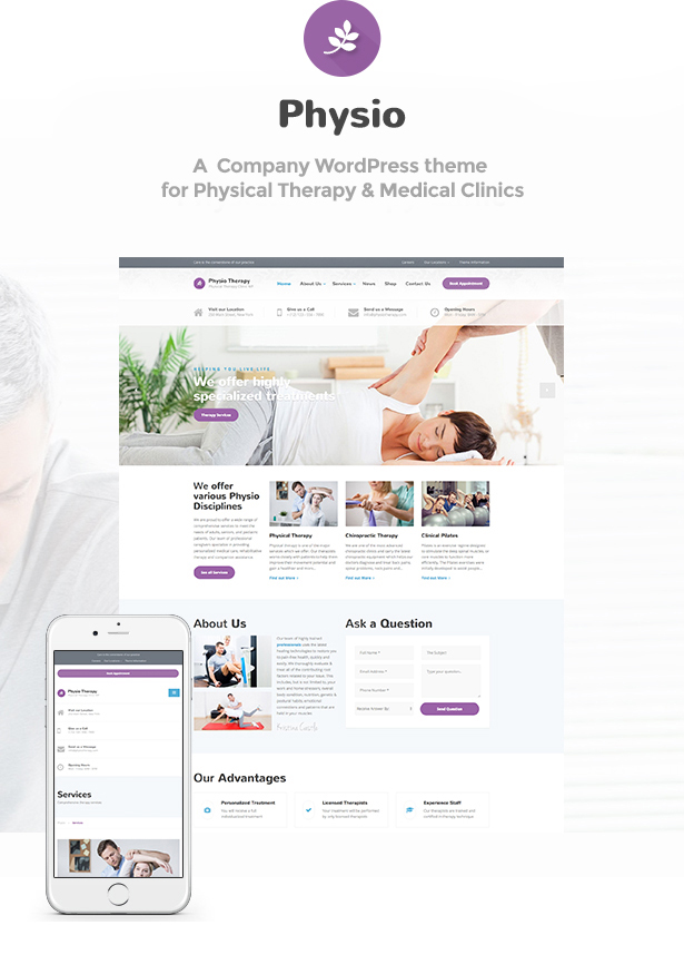 Physio – Physical Therapy & Medical Clinic WP Theme