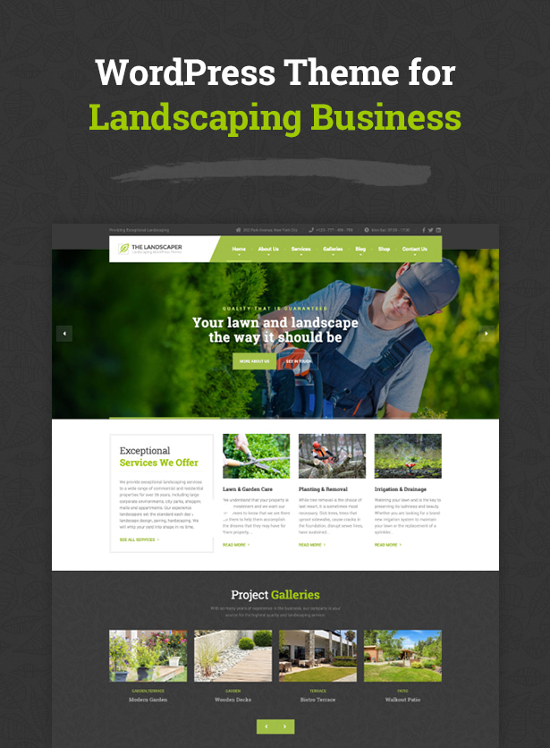 The Landscaper - Landscaping WordPress theme